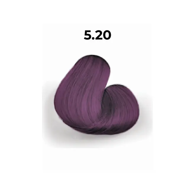Color Creme 5.20 Castanho Claro Violeta Intenso - Coloração Permanente 60g  1