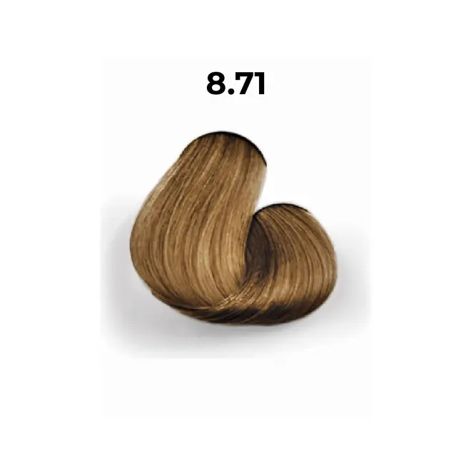 COLOR CREME 8.71 LOURO CLARO MARROM CINZA - COLORAçÃO PERMANENTE 60G  2