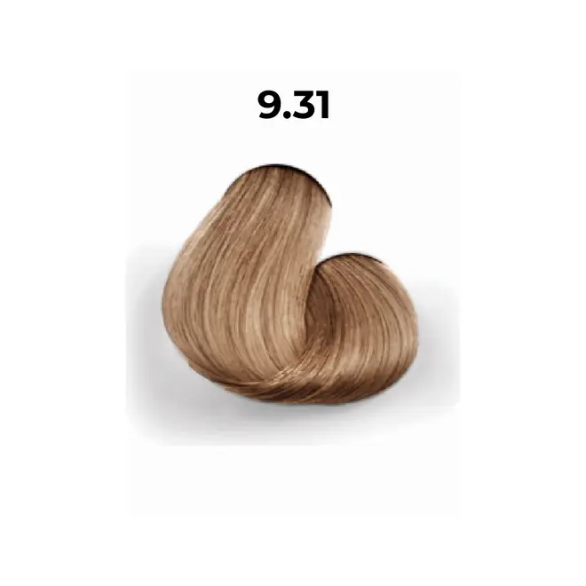 COLOR CREME 9.31 LOURO MUITO CLARO BEGE DOURADO - COLORAçÃO PERMANENTE 60G  1