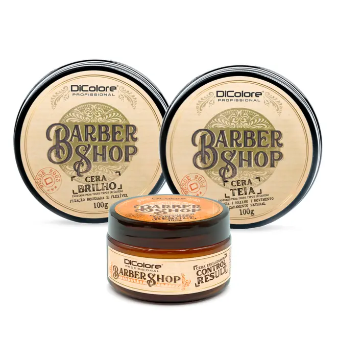 Barber Shop Kit com 3 pomadas masculinas  1