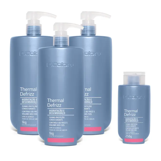 Kit Thermal Drefrizz -  3 Lavatórios + 1 Revenda + Capa de Seda Brinde  1
